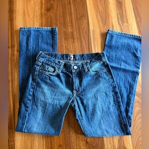 Vintage USA Made Seven For All Mankind Bootcut Jeans 100% Cotton Premium Denim